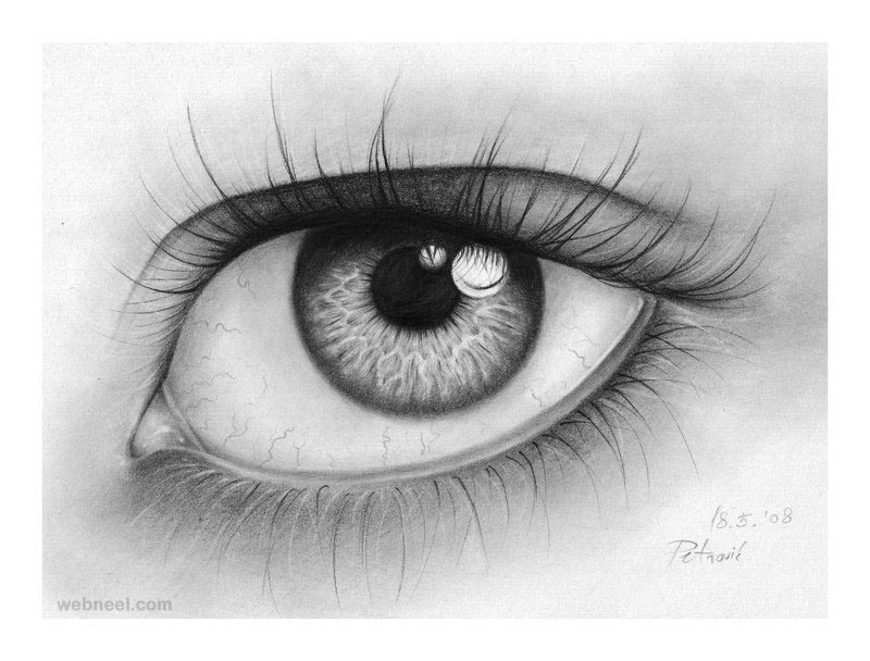Beautiful Eye Drawing 19 - Full Image