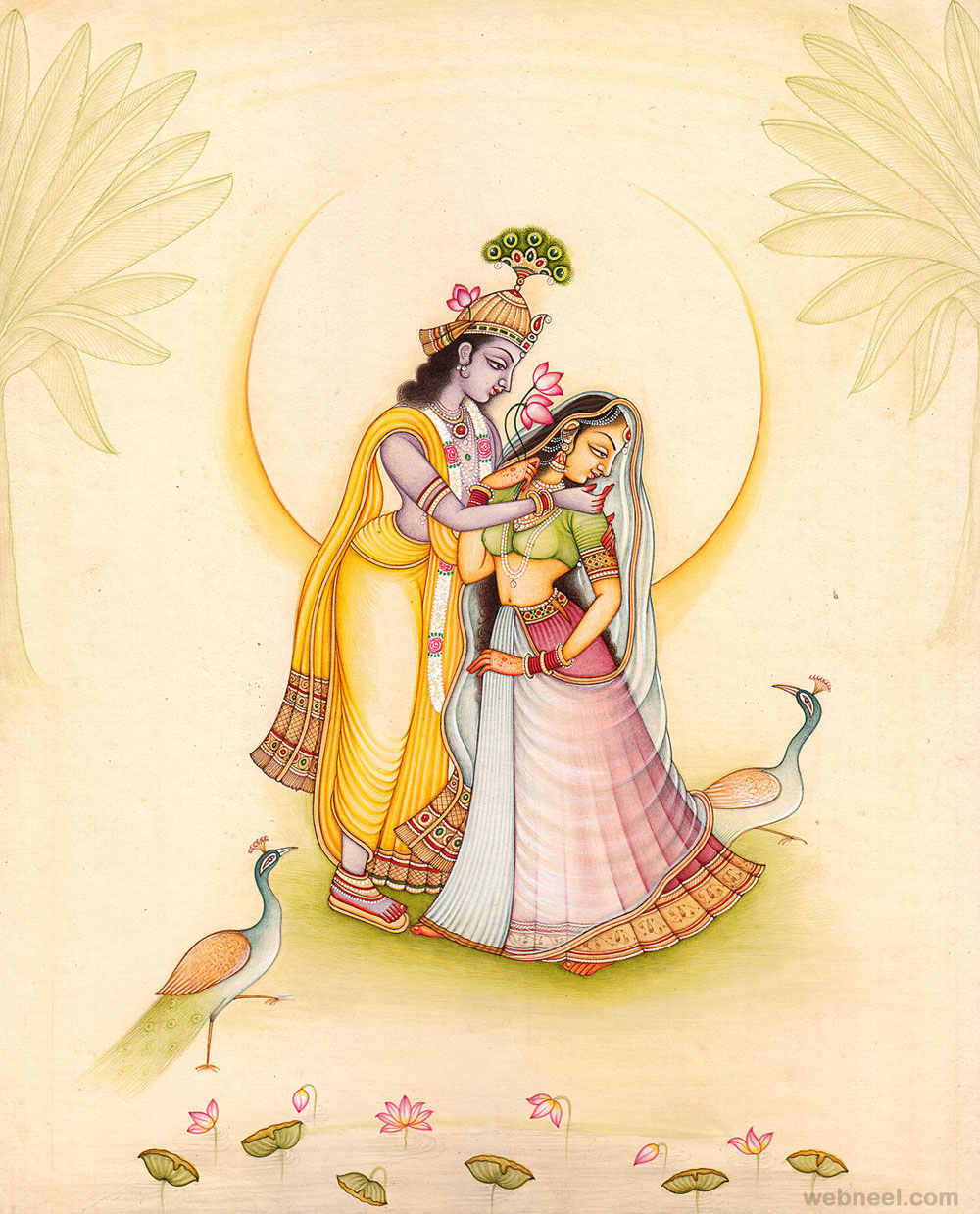 Radha Krishna Painting Myntra At Claire Fahey Blog