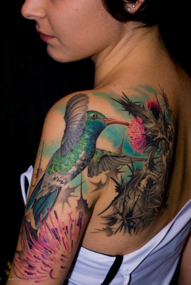 bird tattoo woman