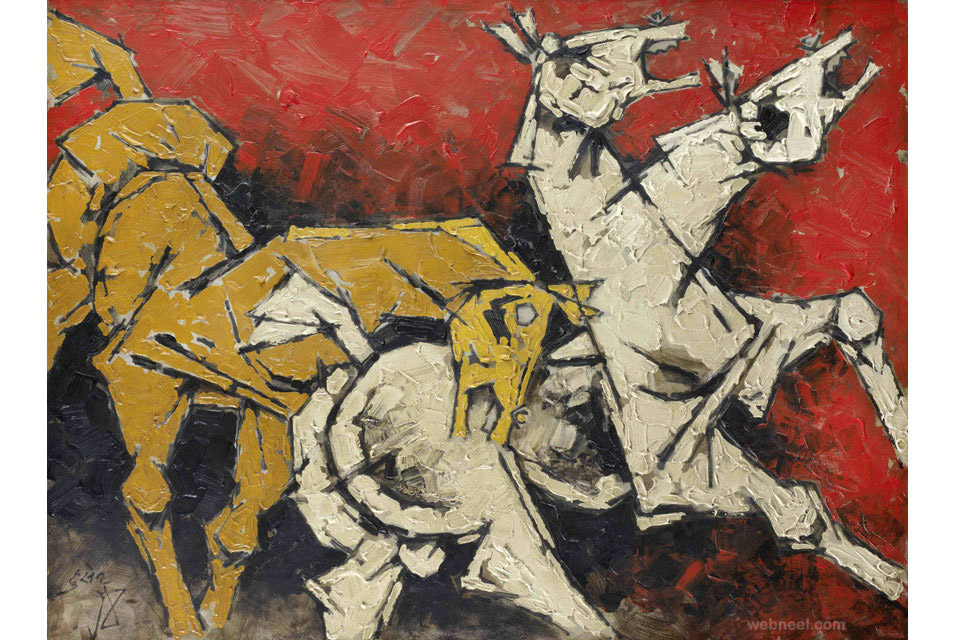 30 Controversial MF Hussain Paintings - Most Famous Indian 
