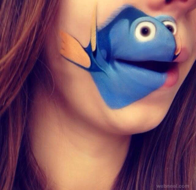 lip art fish