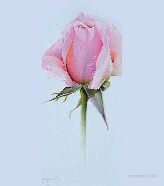25 Beautiful Rose Drawings and Paintings for your inspiration