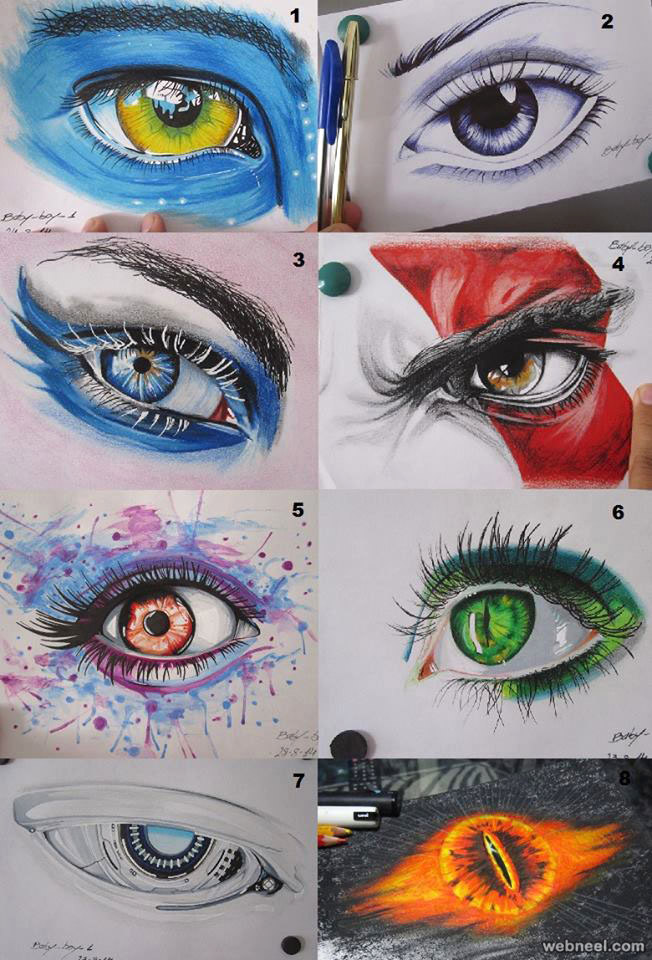 60 Beautiful and Realistic Pencil Drawings of Eyes