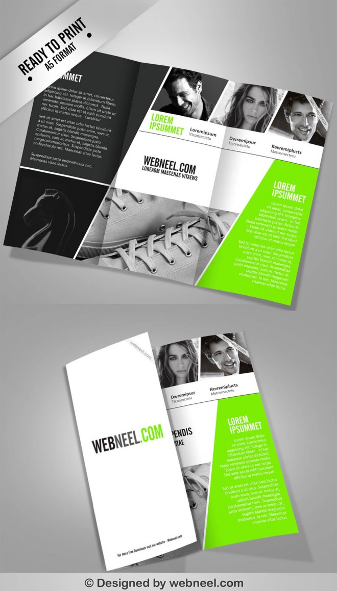 4 corporate ttrifold brochure template