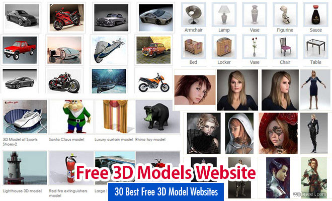 Design Inspiration 30 Best Free 3d Model Websites Around The Web