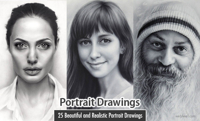 40 Beautiful and Realistic Portrait Drawings for your inspiration - part 2