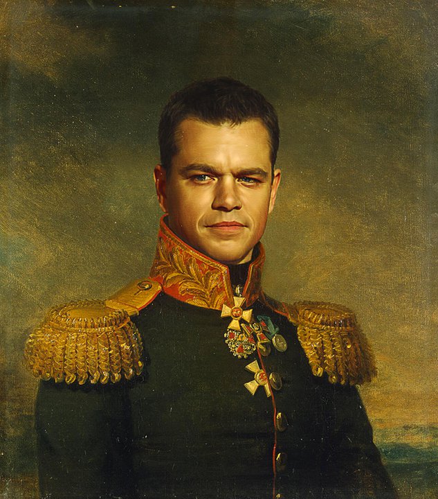 digital art military portraits paintings replace face Steve Payne