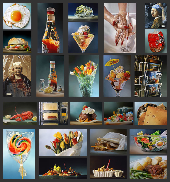 mega realistic oil paintings Tjalf Sparnaay