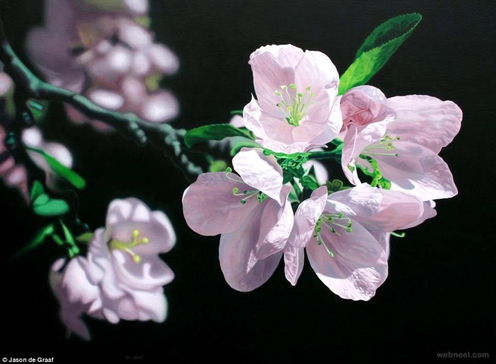 acrylic painting flower