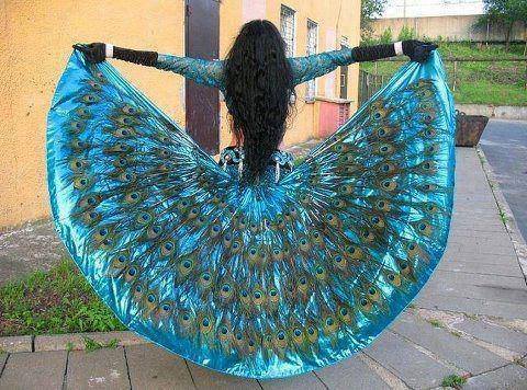 peacock dress idea