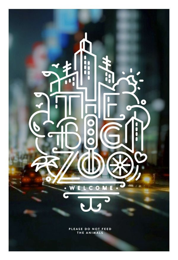 typography designs zoo poster design