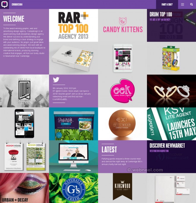 beautiful website design cubiqdesign