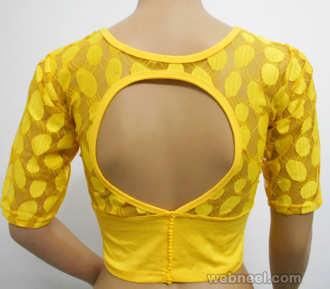 back open stretchable blouse pattern