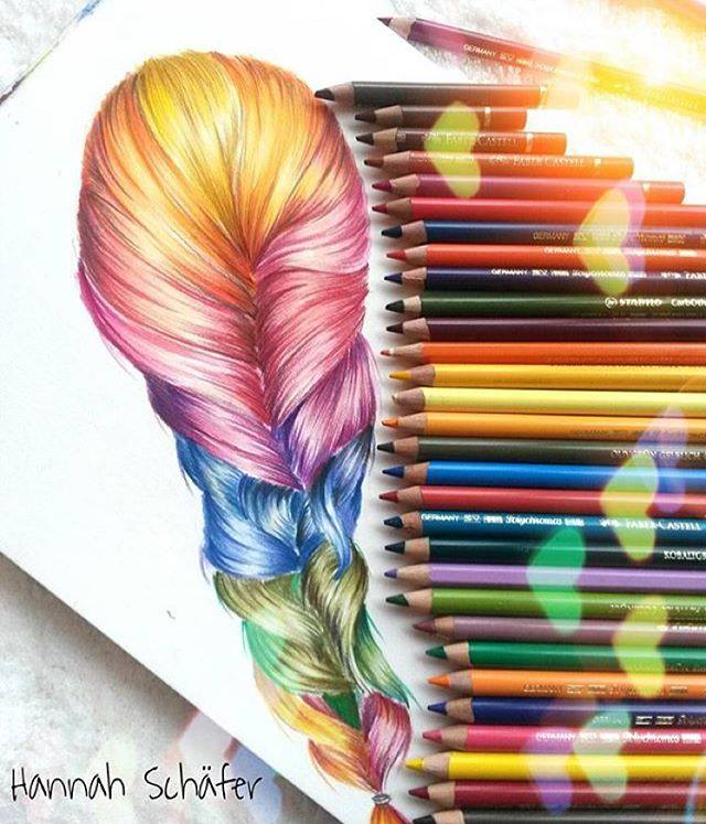 color pencil drawing by hannah schafer