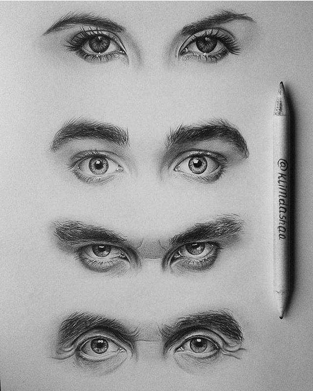 realistic eyes drawing