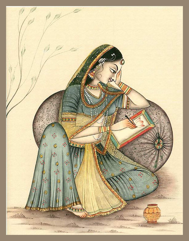 princess rajasthani rajput painting