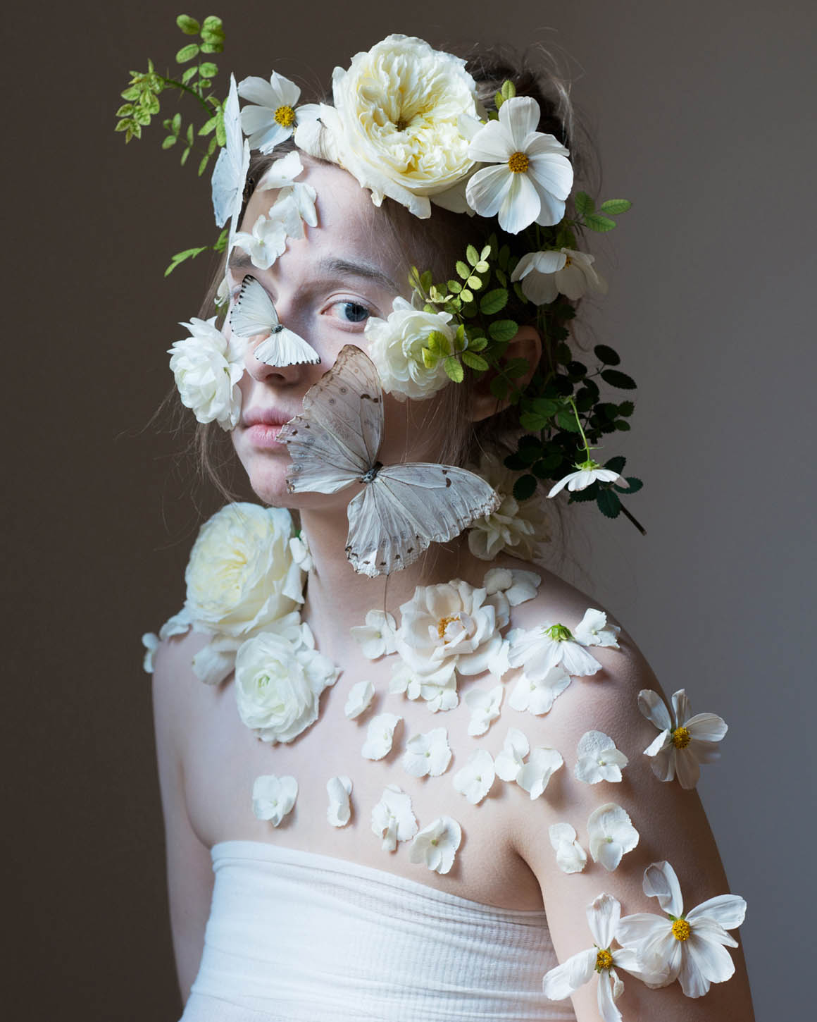 portrait photography flowerface