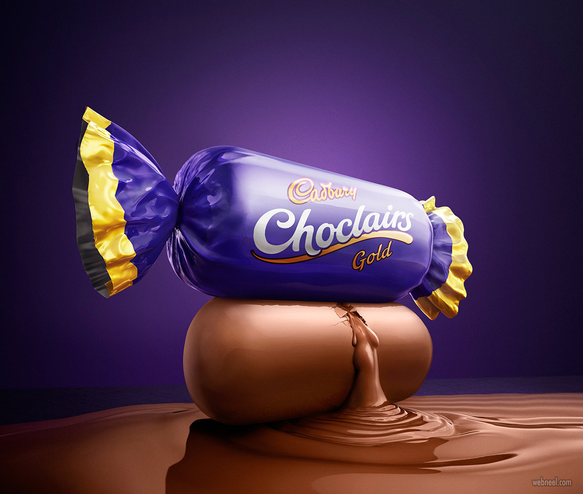 advertising ideas design 3d cadbury chocolate