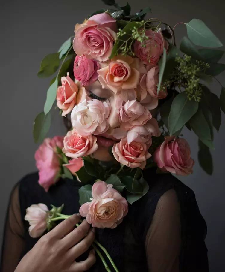 portrait photography flowerface