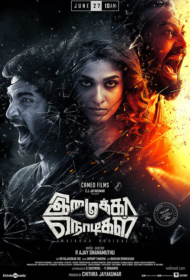 tamil movie poster design kollywood imaika nodigal