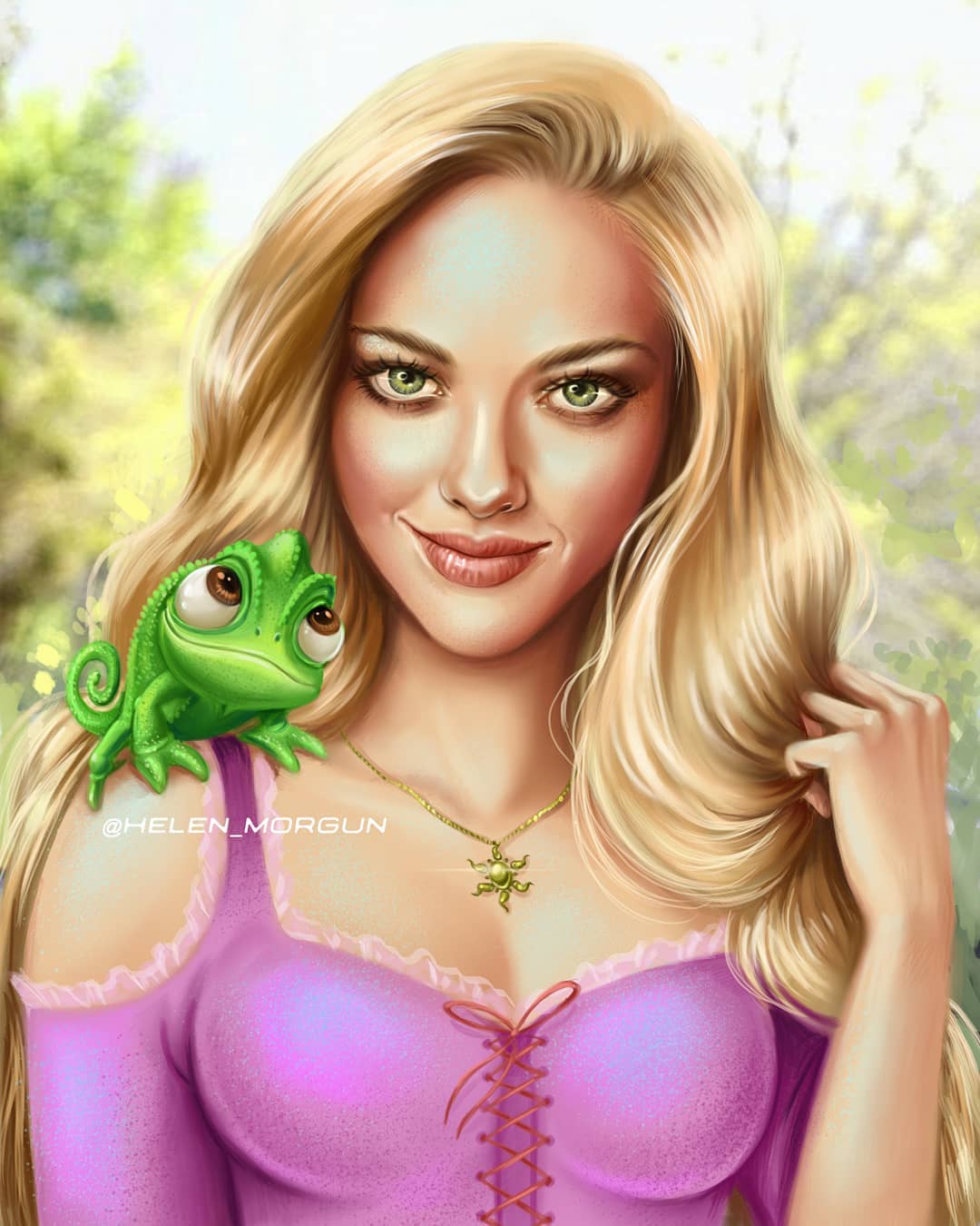 digital art photo to art frog princess by helen morgun