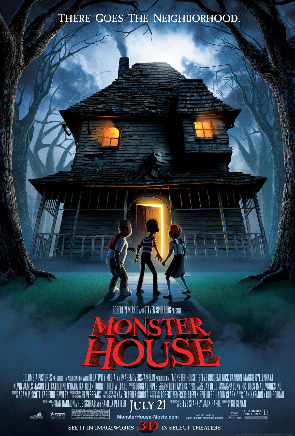 optical illusiion movie poster monster house