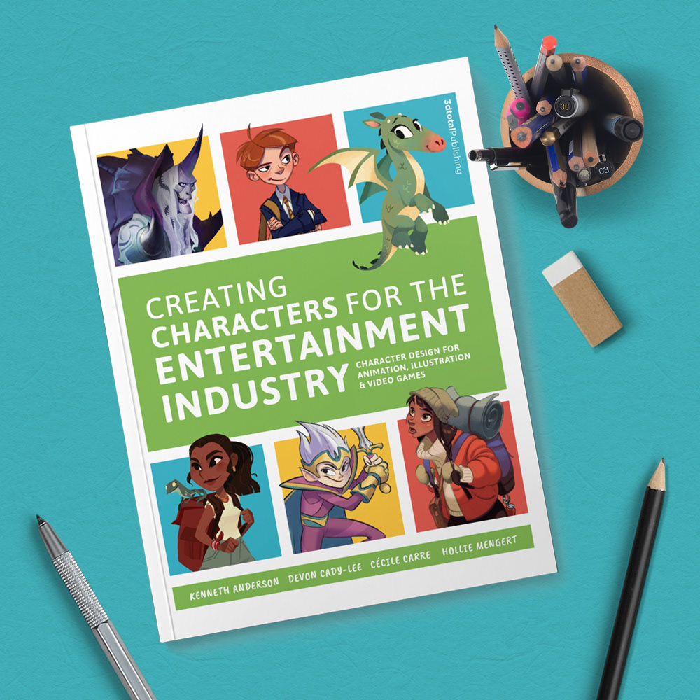art book creating characters for the entertainment industry