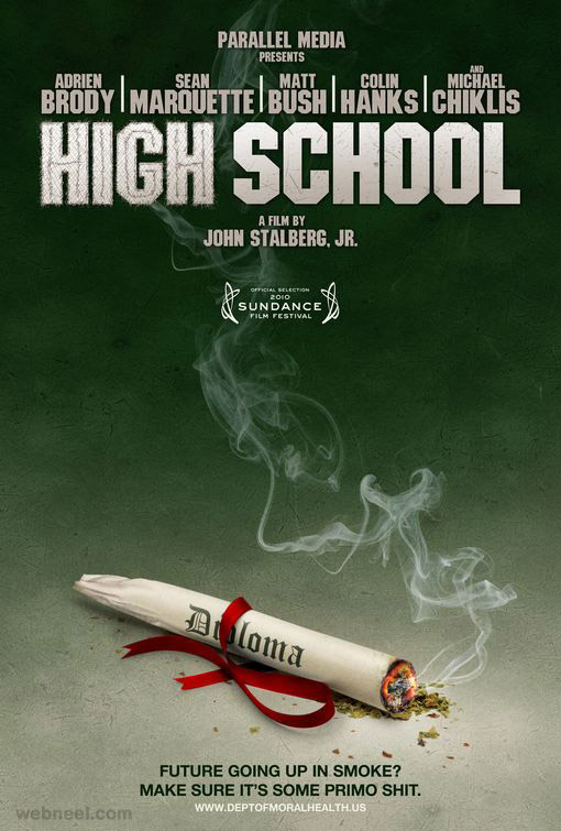 high school creative movie poster design