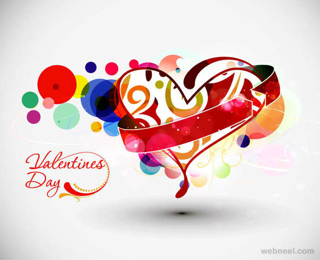 abstract valentines day design
