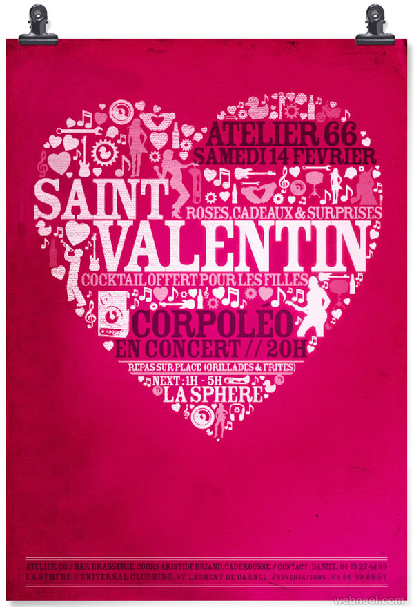 saint valentine typography
