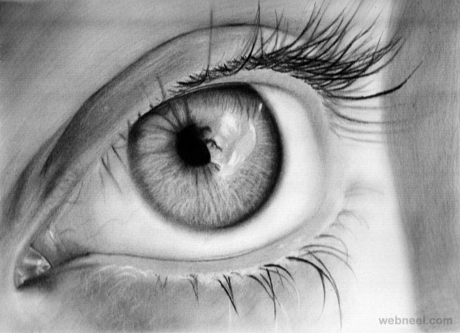 eye pencil drawing
