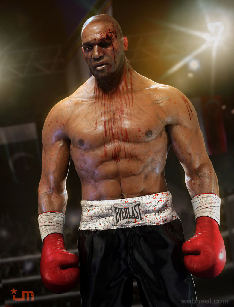 boxer 3d character design