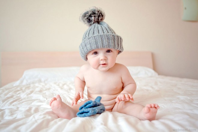 winter baby photography