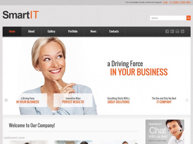 smart it corporate corporate website design