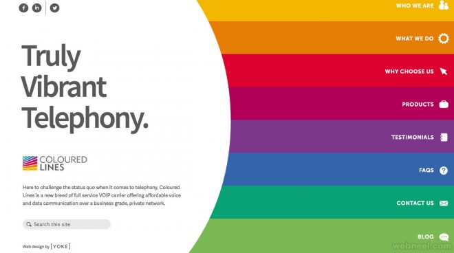 colorful websites