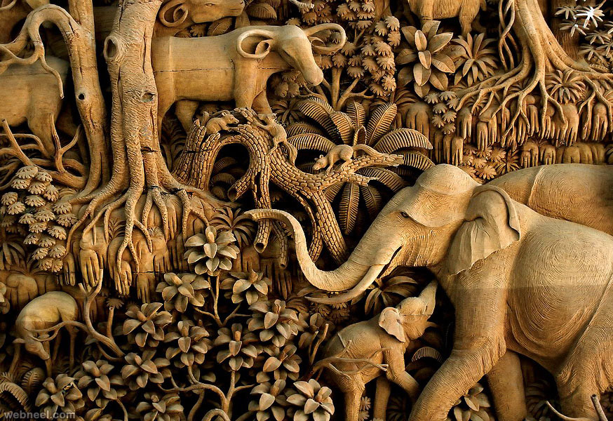 wooden carving