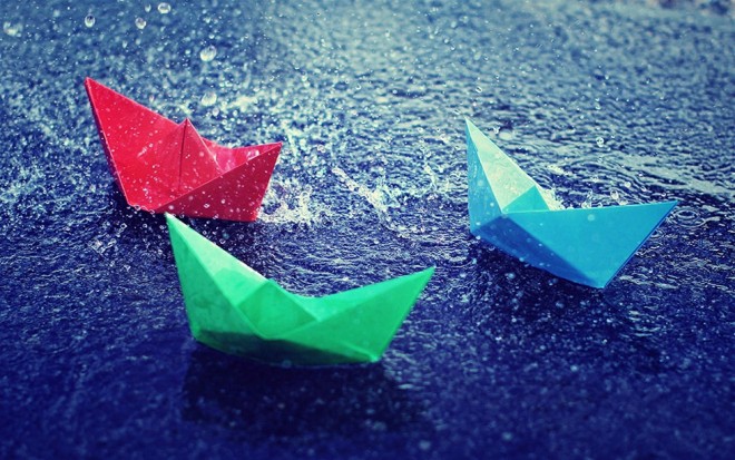 boats rain photography