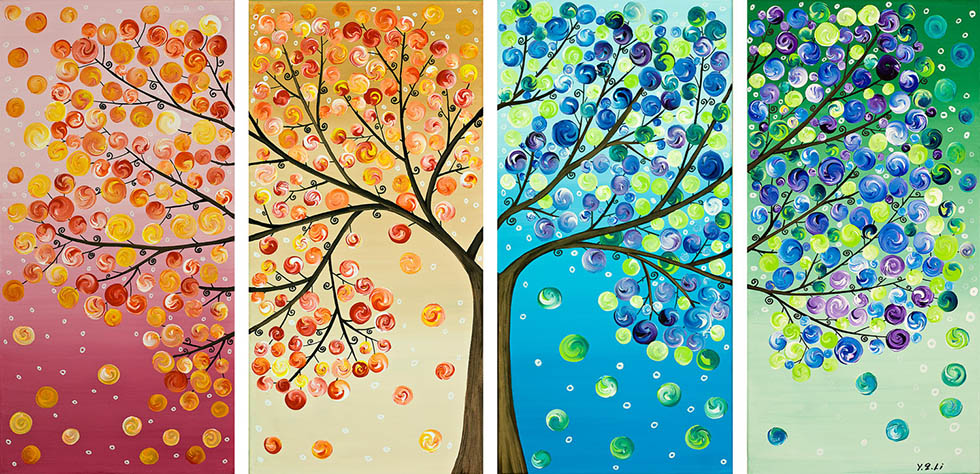 tree art painting