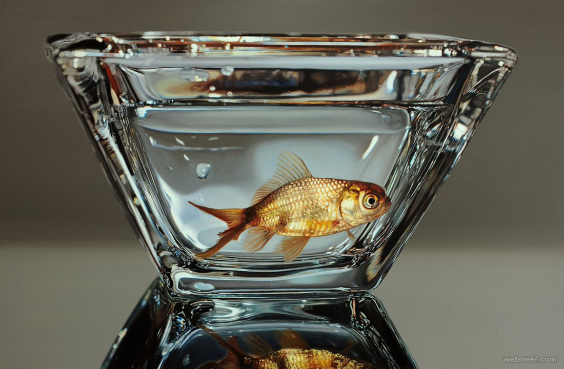 fish hyper realistic painting by youngsungkim
