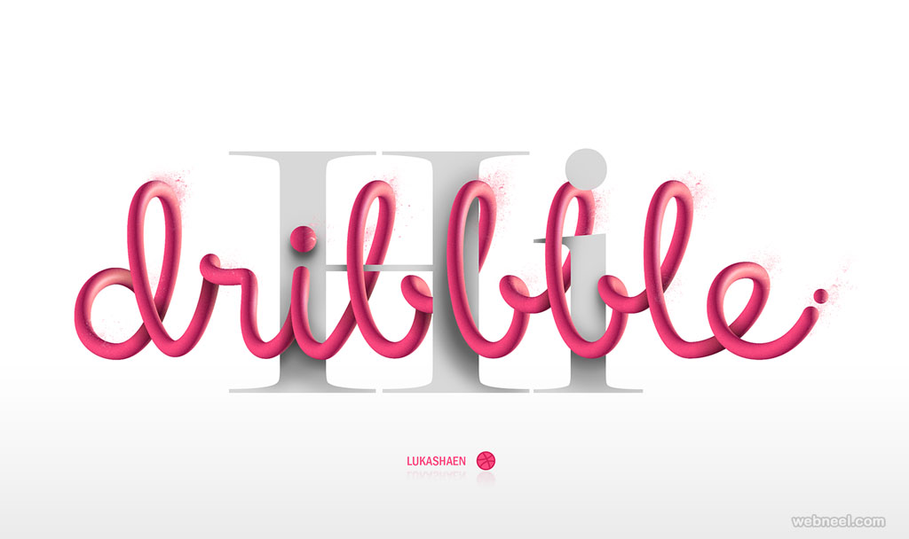 dribbble typography design