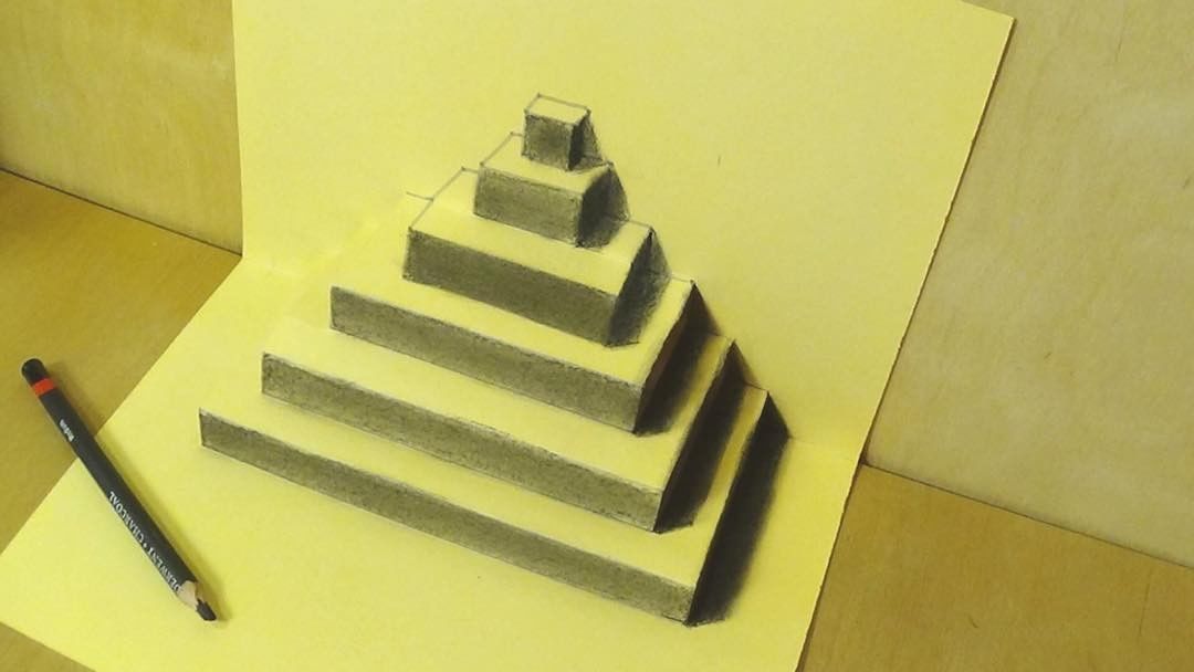 pyramid 3d drawing