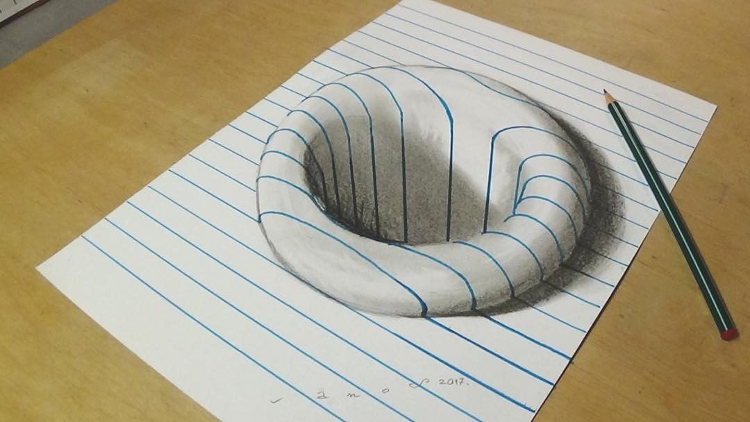 hole 3d drawing