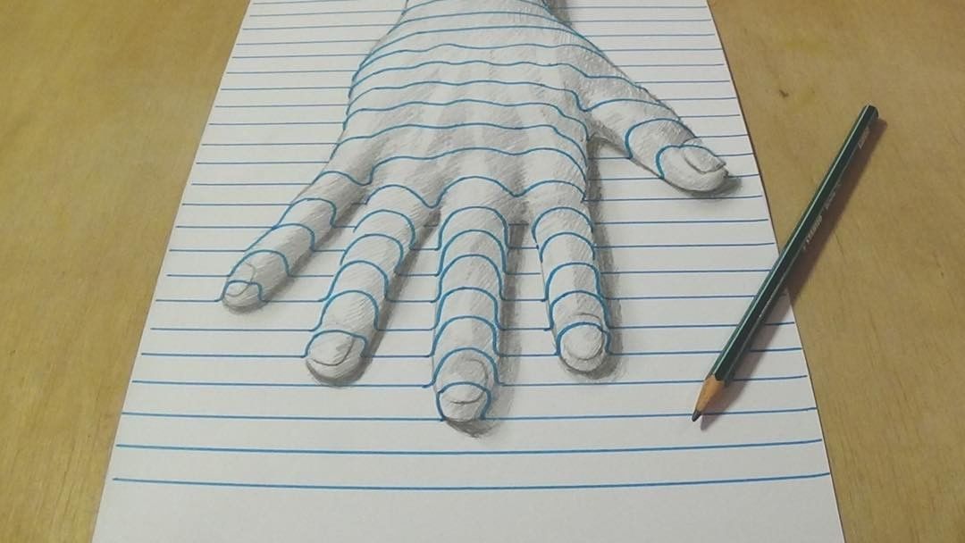 hand 3d drawing