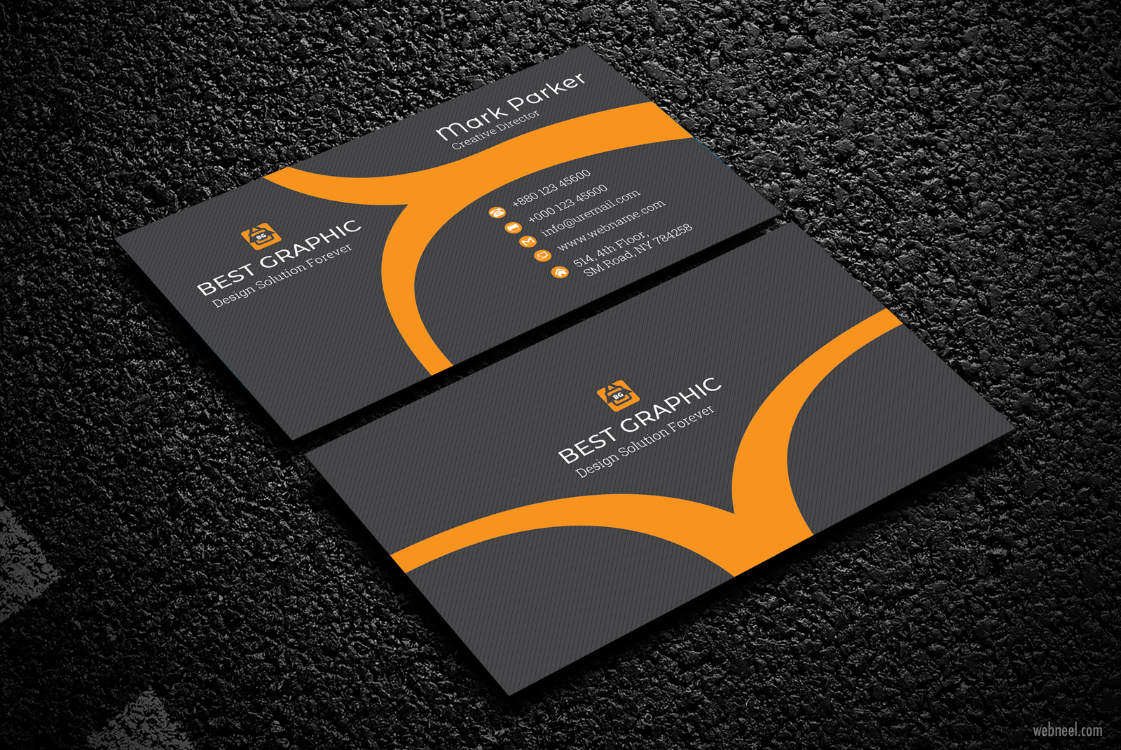 corporate business card design by mmsumon