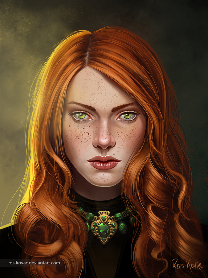 digital painting anna by ros morales