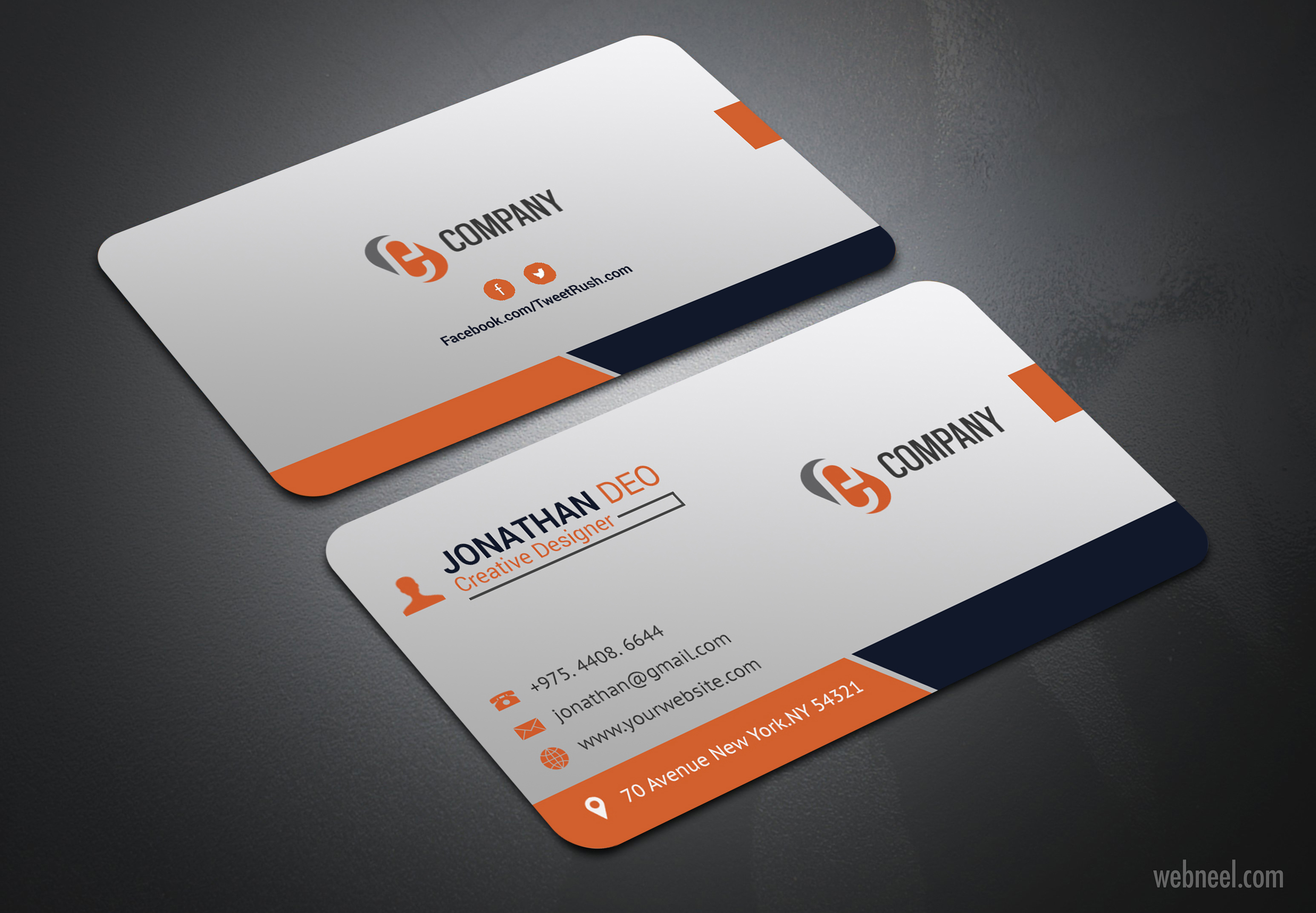 corporate business card design by abul basher