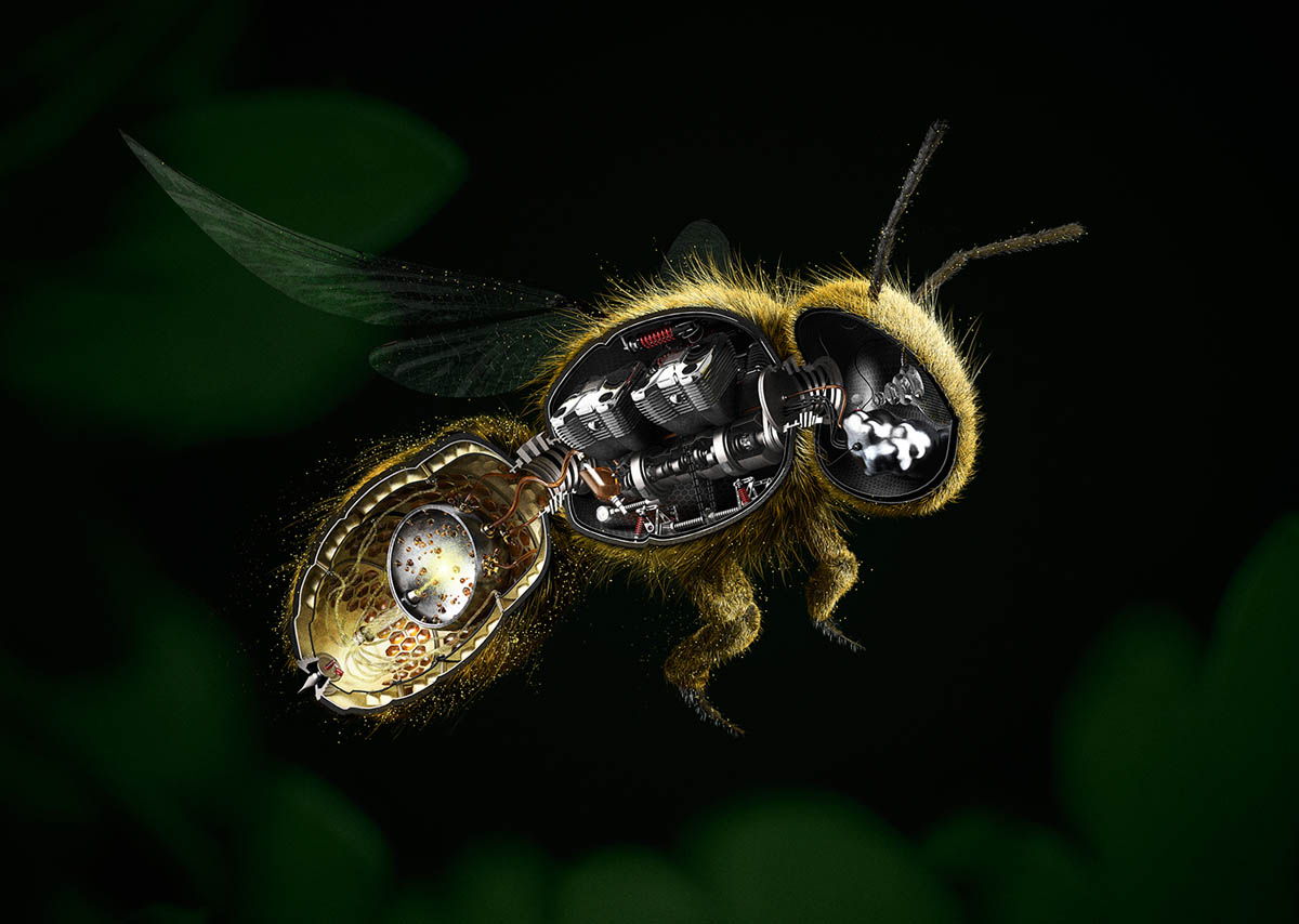 photo manipulation bee by staudingermladenpenev