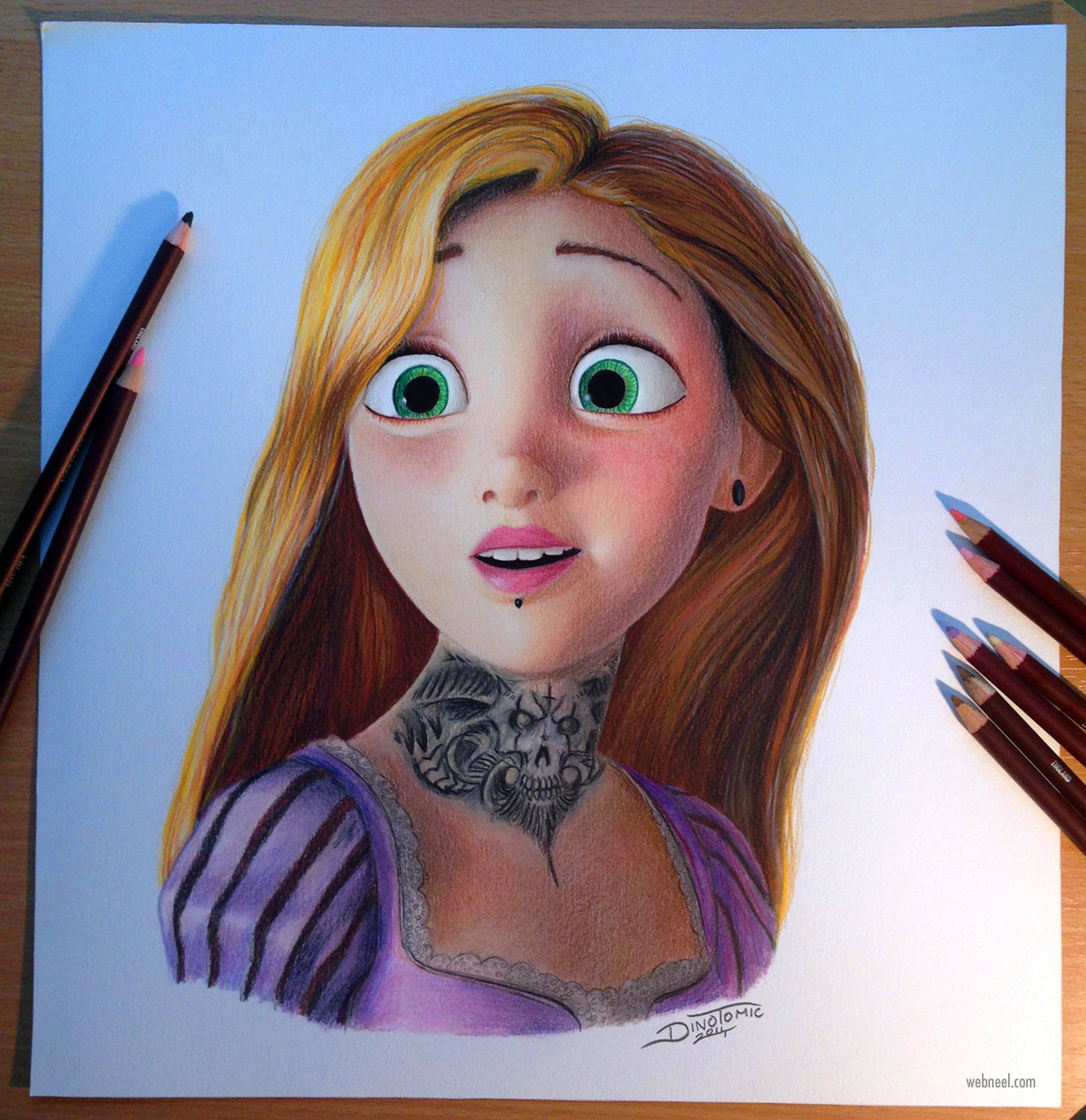 color pencil drawing by atomiccircus