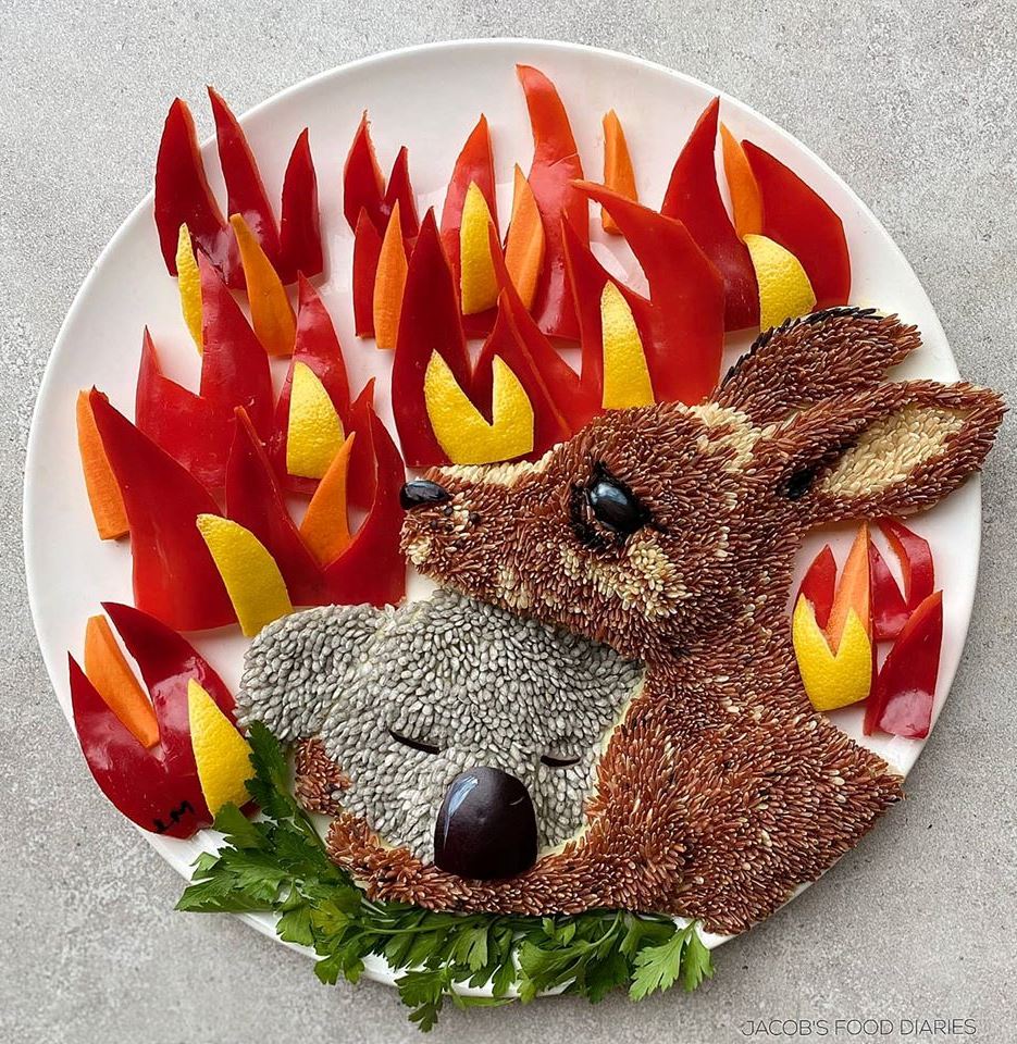 food art kangaroo