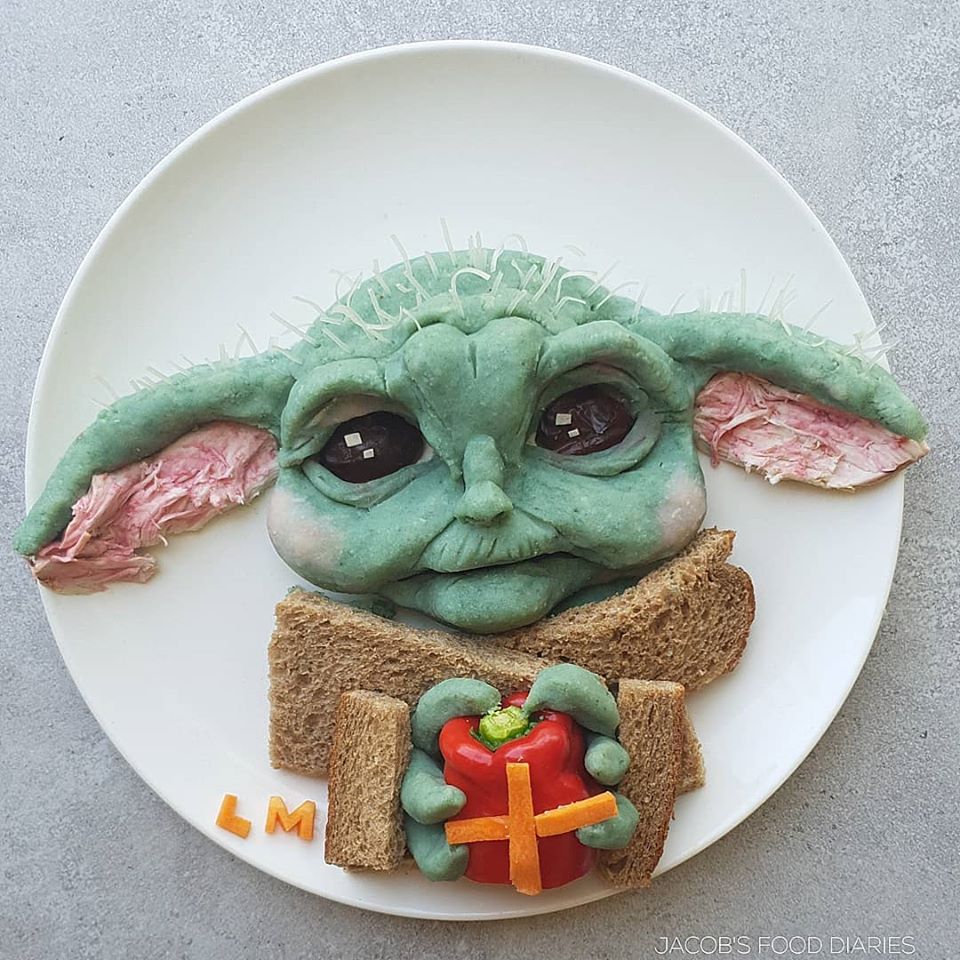food art alien by laleh mohmedi